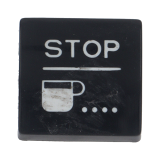 PULSANTE QUADRO STOP CAFFE' BIANCO